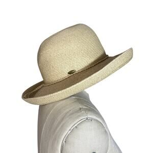 SCALA Collection Tan Rolled Brim Hat One Size